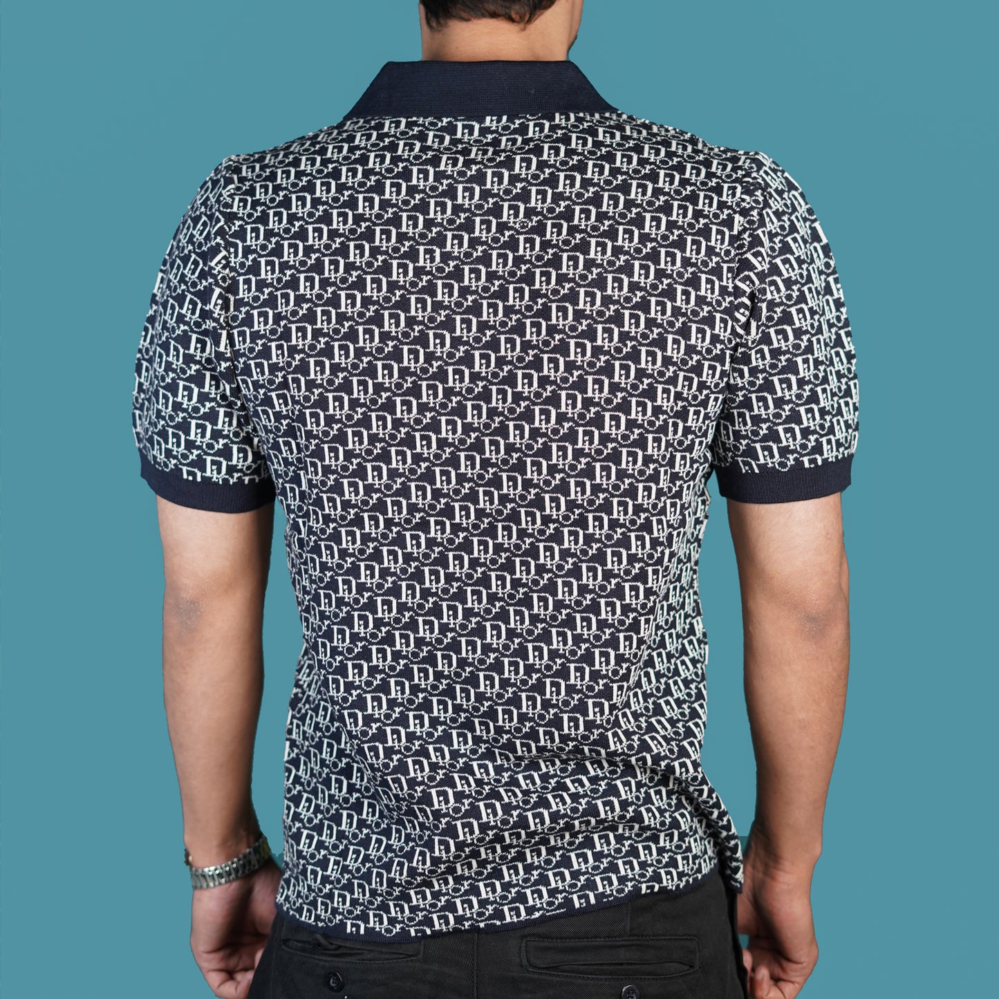 Men’s Designer Navy Blue Polo Shirt