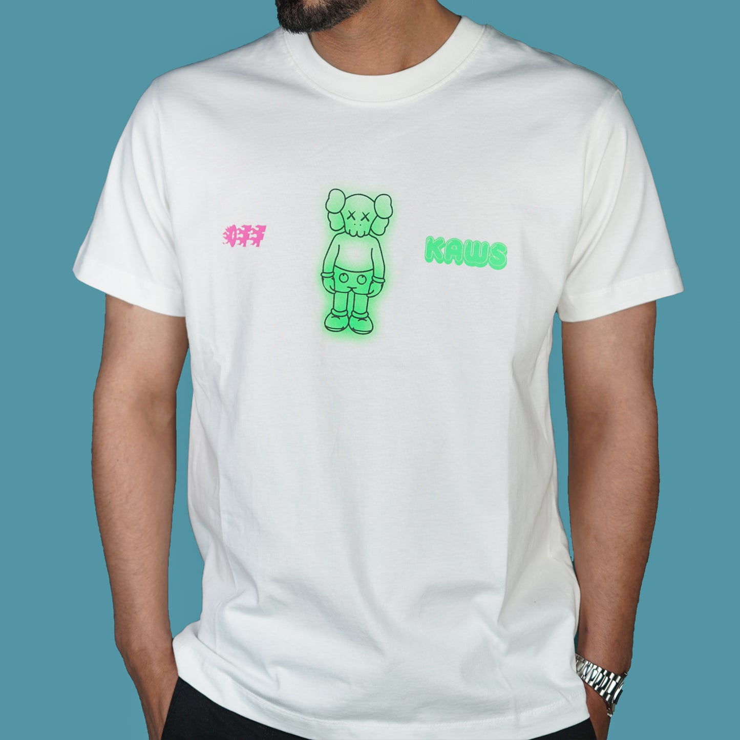 Men’s KAWS Graphic T-Shirt – White